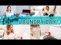 🧺EXTREME LAUNDRY DAY 2020!🧺 | ALL DAY LAUNDRY & FOLDING! | FAMILY OF 3👨‍👩‍👧