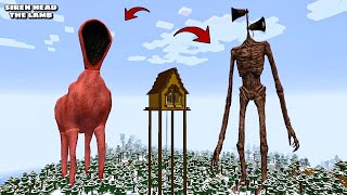 SIREN HEAD RETURNS AND THE LAMB in Minecraft - Minecraft Horror Gameplay 😨 - Coffin Meme