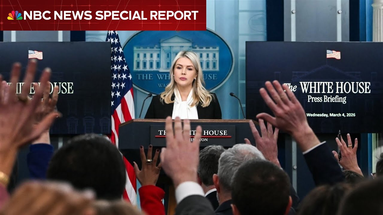 White House holds first press briefing since start of ‘Operation Epic Fury’
