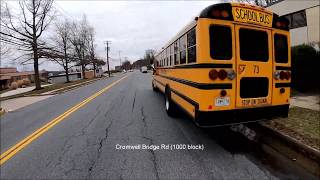 Baltimore area Bicycling - Towson to the end of Loch Raven Blvd Cromwell Bridge Rd Ride Clip