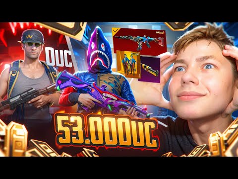 53 000 UC 🔥 ОН РЕАЛЬНО ЗАСЛУЖИЛ ЭТО, ЛУЧШАЯ ПРОКАЧКА АККАУНТА В PUBG Mobile - С ВЕБКОЙ | РЕАКЦИЯ