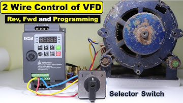 Control VFD by only 2 wire and also Run the Motor in Reverse Forward Direction @TheElectricalGuy