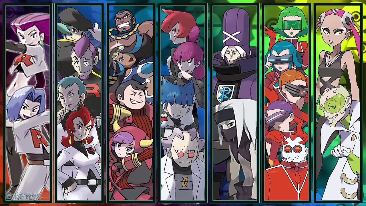 All Pokémon Villainous Team Admin Battle Themes [GEN 1 7]