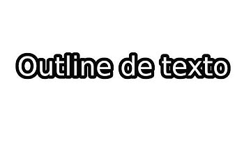 Como facer un outline ao texto | Gimp