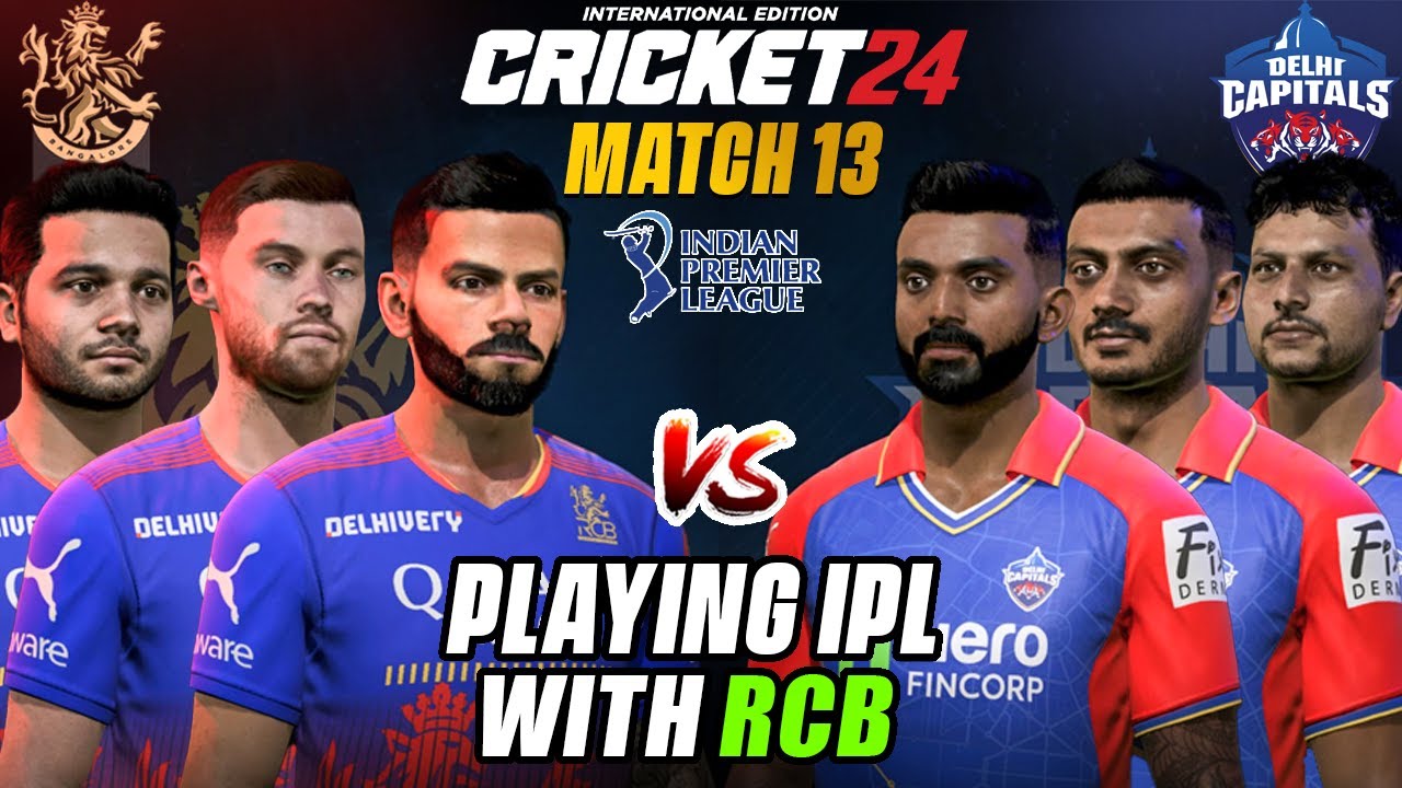 RCB vs DC - Playoffs Coming❤️🔥- Playing IPL as RCB in Cricket 24