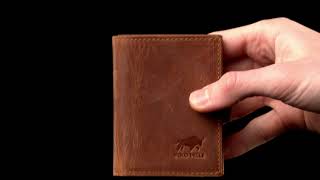 Solo Pelle NIEUW Slim Wallet met muntvak [12 kaarten], Riva [RFID
