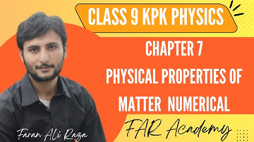 Class 9 KPK Physics Chapter 7 Properties of Matter Numerical