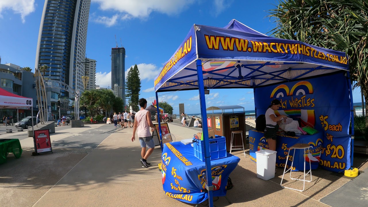 Walking back to Cavill mall Surfers paradise