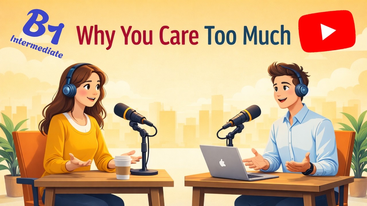 Why You Care Too Much | Speak English Easy With Podcast (B1-B2) | Easy Conversation for Intermediate