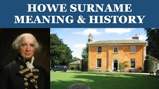 Howe Surname History