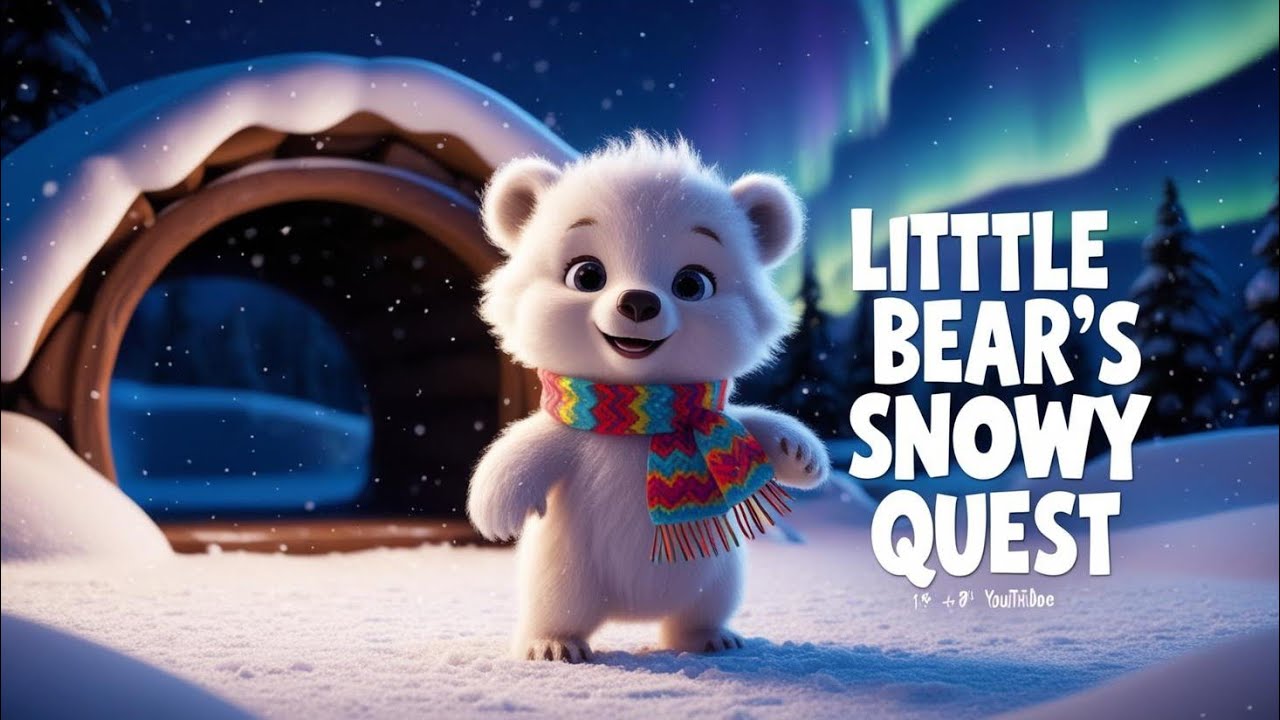 Little Bear’s Snowy Quest | A Magical Winter Adventure Poem for Kids
