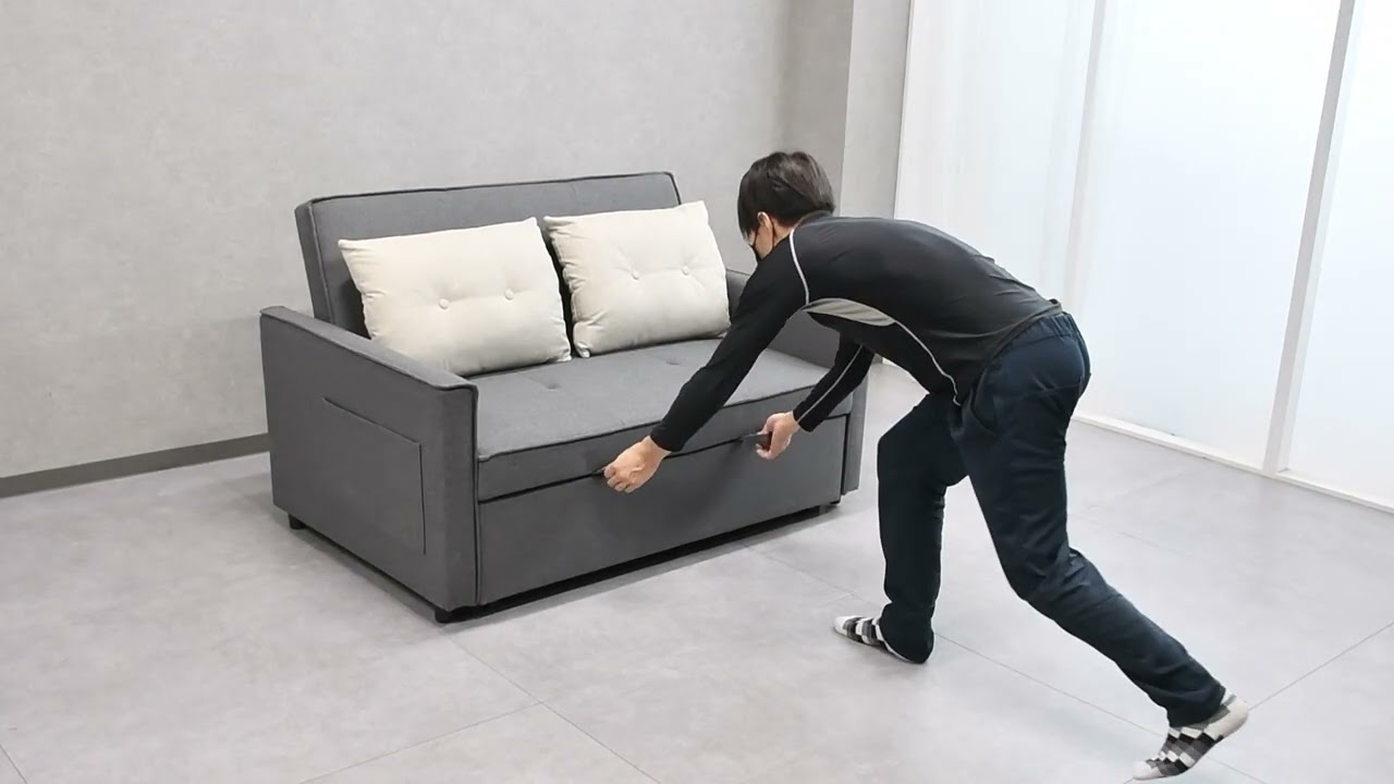 Easy Clean生地 キズや汚れに強い3wayセミダブルサイズソファベッド