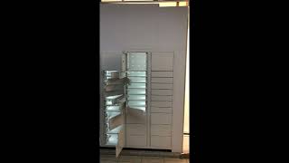 Opening doors, parcel locker