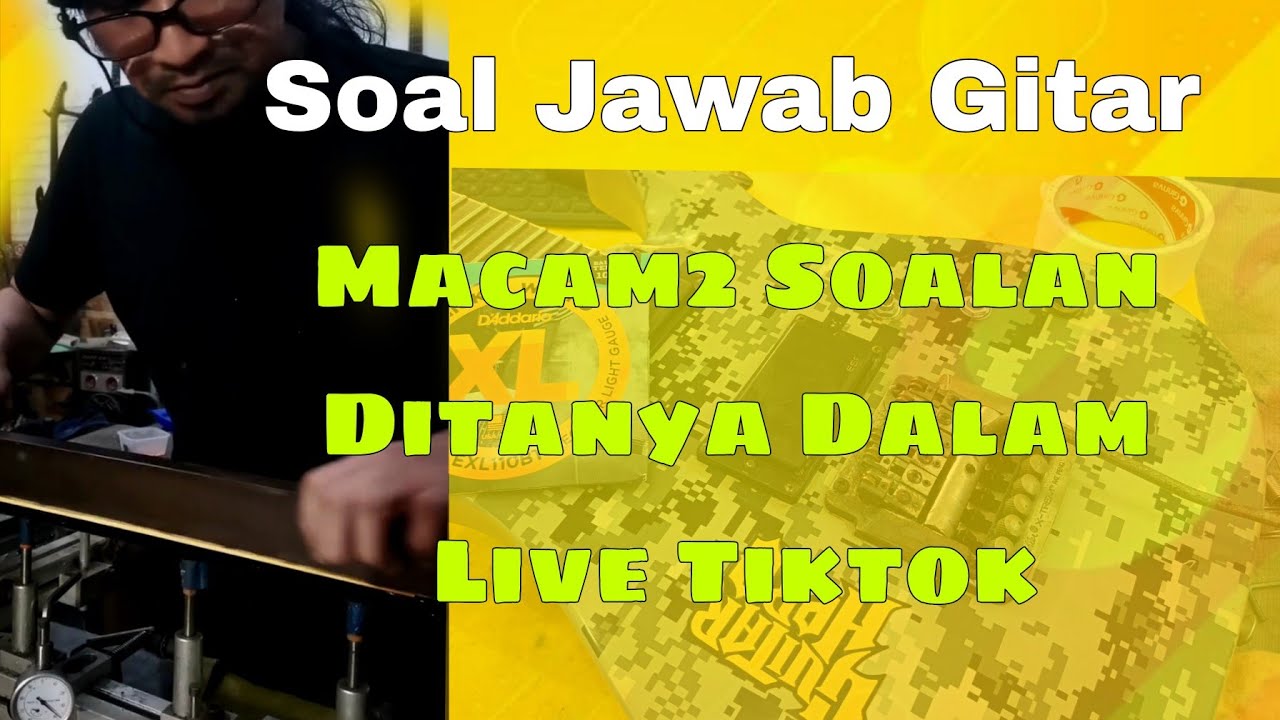 Soal Jawab Gitar ( Live ) - Tips Nak Refret Gitar | Yamaha RGX820 Japan