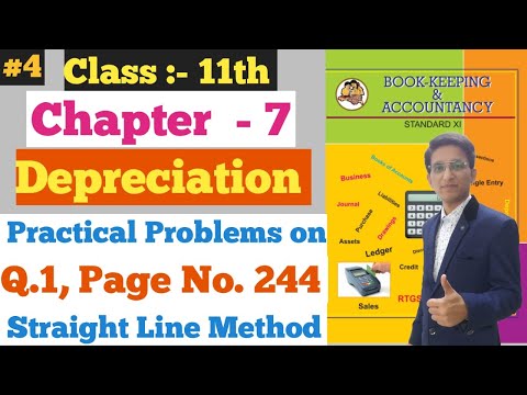 Depreciation || Practical Problems Q.1 || Page No.244 | Chapter - 7 | Class 11th |
