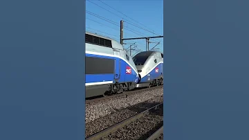 TGV Passing Through At Full Operating Speed 