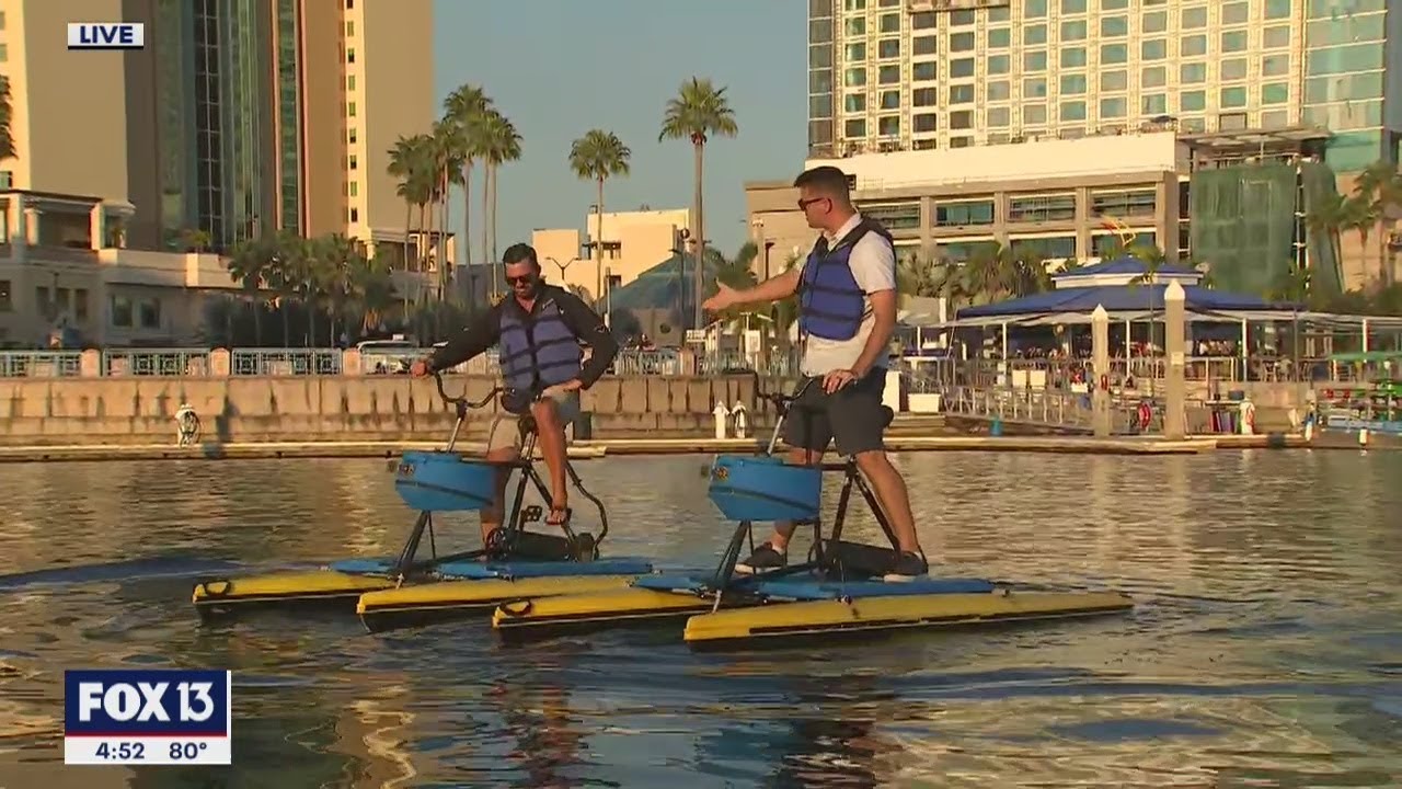 Biking meets boating in downtown Tampa YouTube