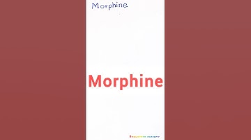 Morphine structure #shorts #new