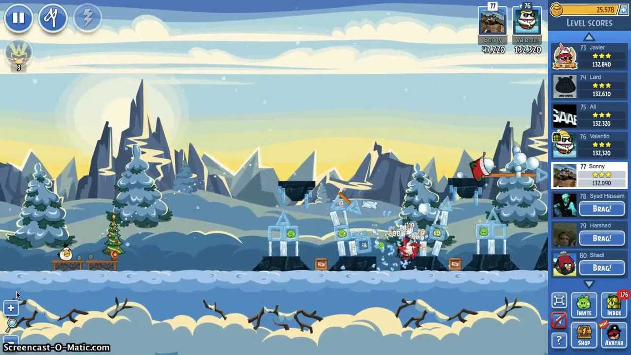 Angry Birds Friends Tournament Week 85 Level 1 Score 136,360