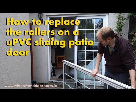 How to replace the rollers on a uPVC sliding patio door