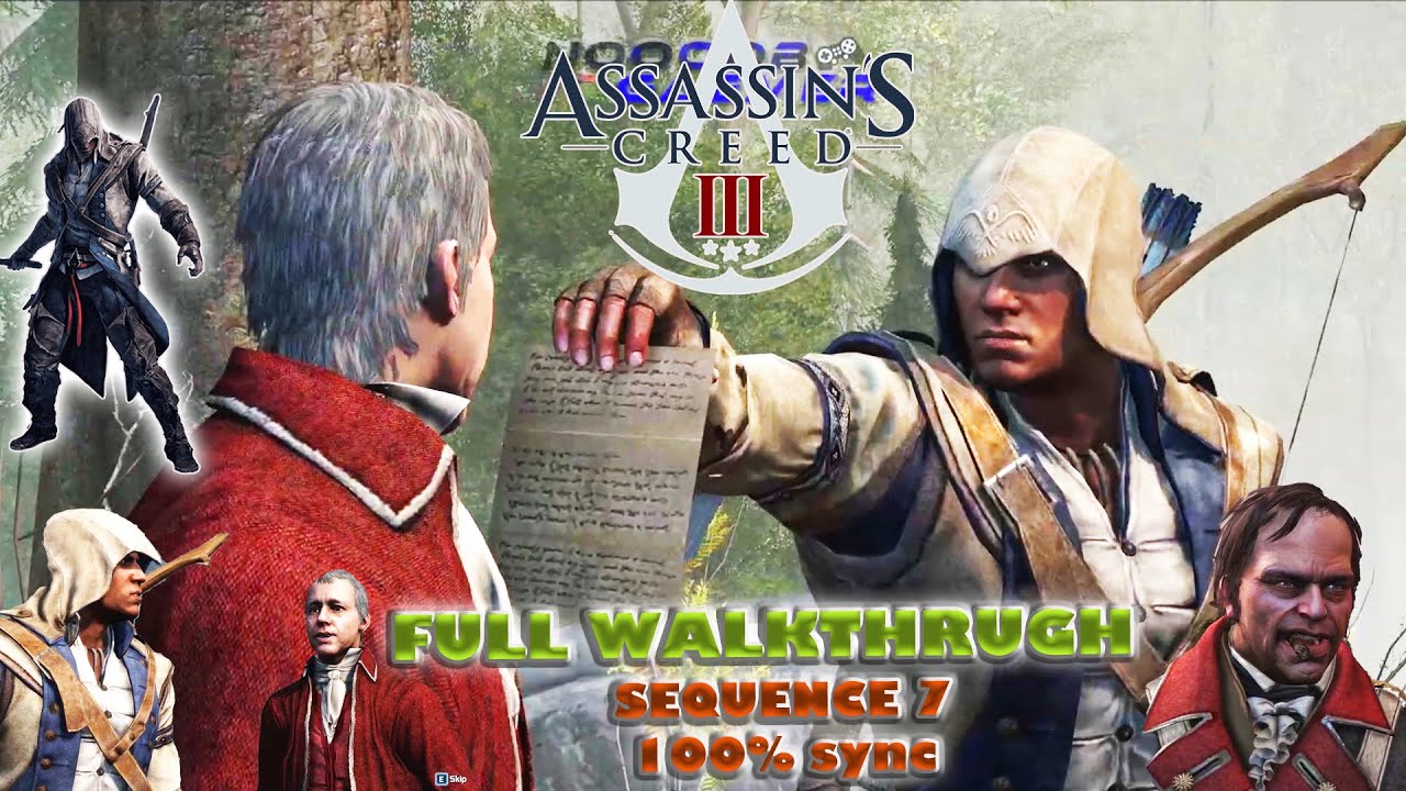 Assassin's Creed 3 Full Walkthrough 100% sync | Sequence 07 - YouTube