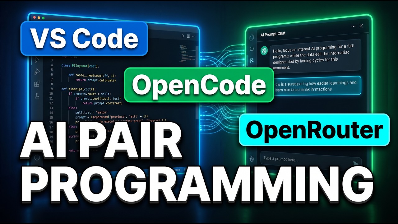 AI-Assisted Coding in VS Code with OpenCode & OpenRouter | Live Demo