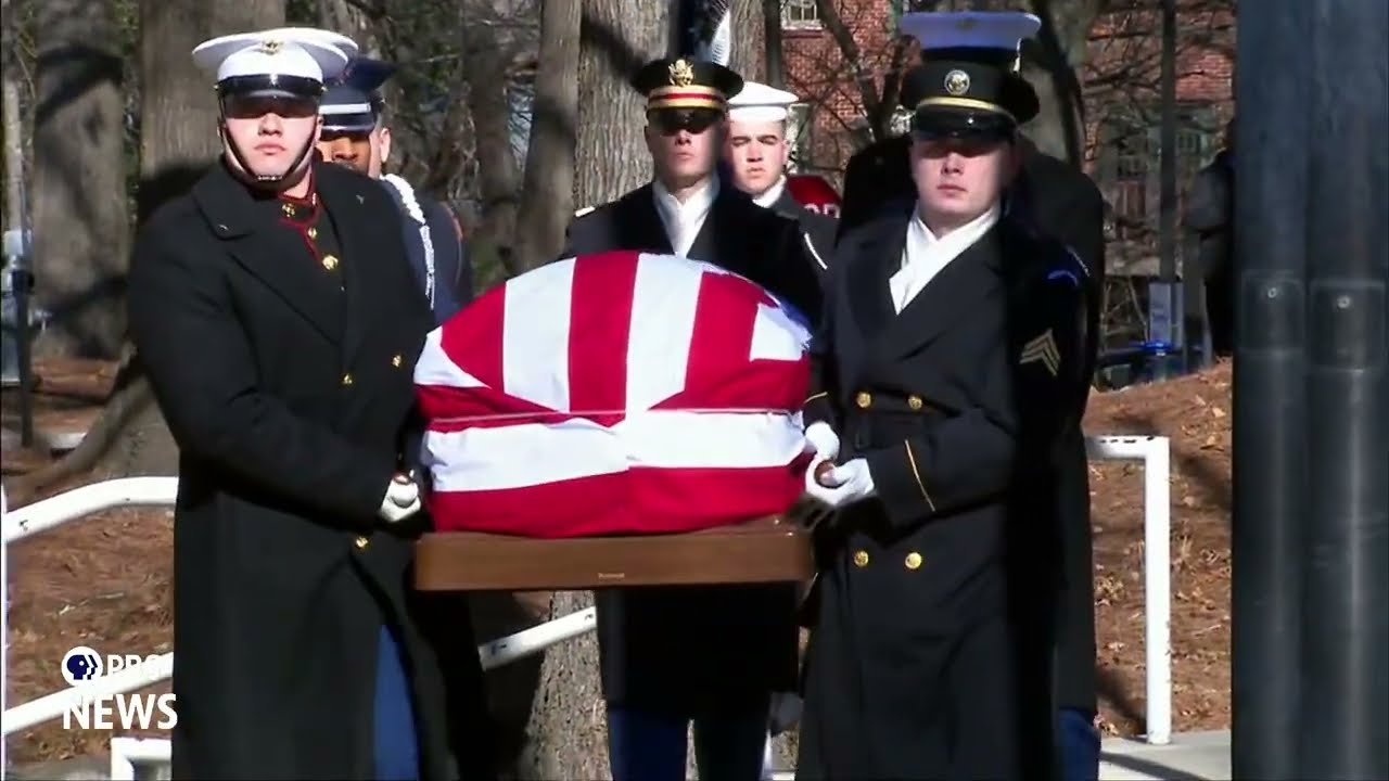 WATCH: Jimmy Carter's casket departs Carter Presidential Center in Atlanta