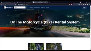 Online Motorcycle Bike Rental System in PHP DEMO