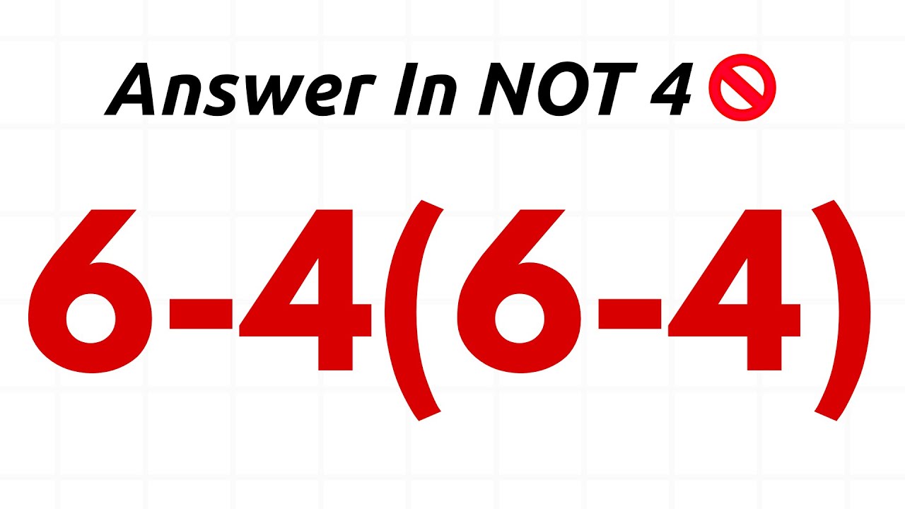 Most People Get This Simple Problem Wrong! - YouTube