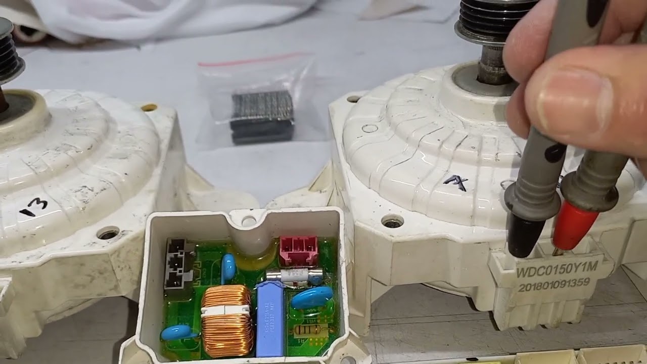 082. MOTOR DE PORCELANA, LAVADORA LG SMART, COMO DETERMINAR SI ESTA EN FALLO.