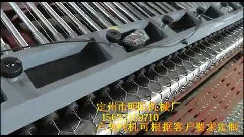 Hexagonal wire mesh machine