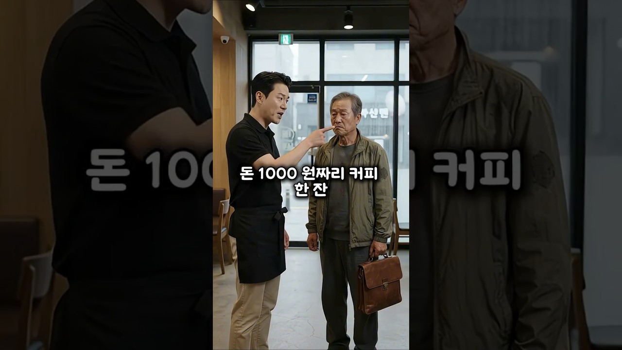비 맞고 들어온 노인에게 물 흐리지 말고 나가라며 쫓아낸 카페 사장... 잠시 후 벌어진 대반전 결말