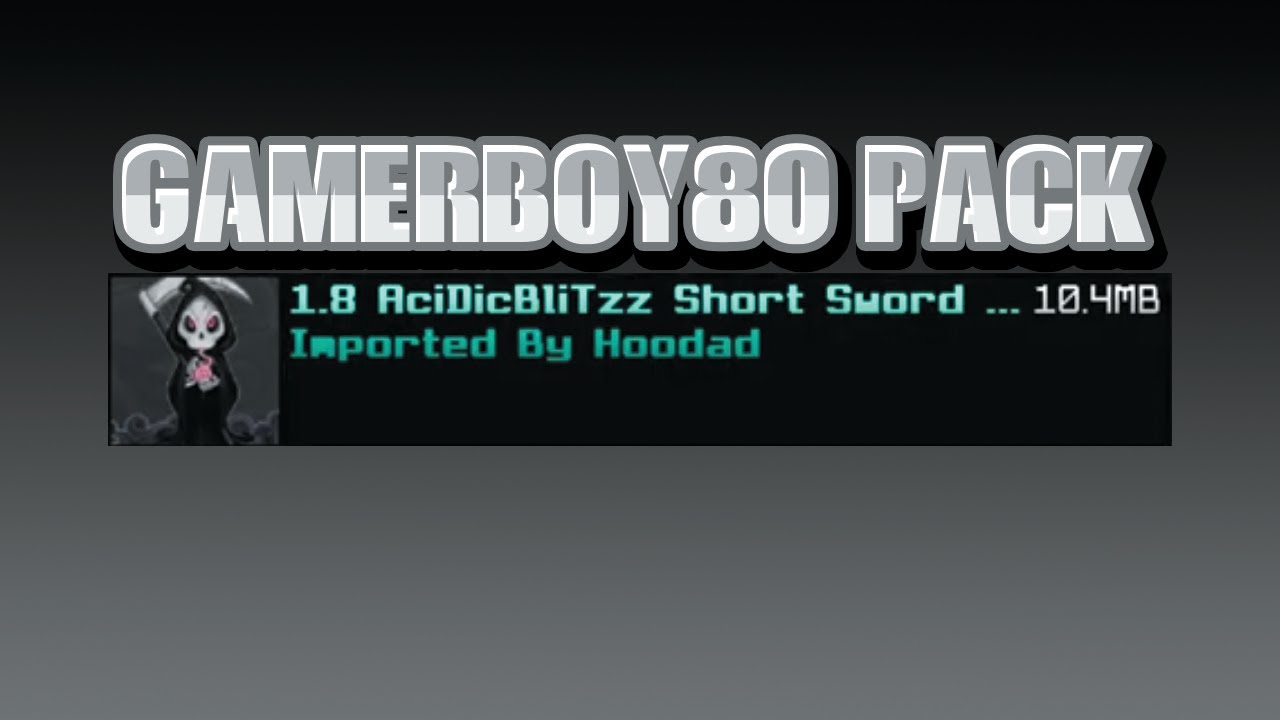 GAMERBOY80's TEXTURE PACK IN MCPE!!! YouTube