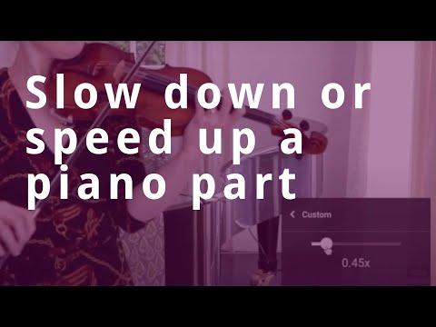 Como jogar um acompanhamento de piano no YouTube em qualquer velocidade