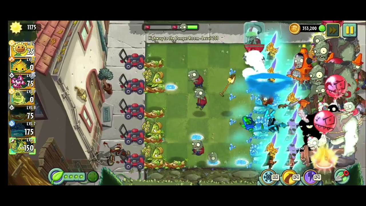 PvZ 2 - Highway to the Danger Room - Level 201