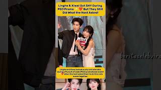 Lingh3 & Xiw3i G0t SHY Dvring P0J Prom0 😳❤️ But Th3y Still Did What the Host Asked!