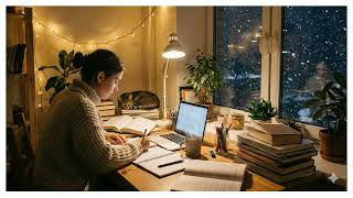 The Last Chapter of the Year | Final Exams & Soft Snowfall ❄️📖 (4th Session) screenshot 1