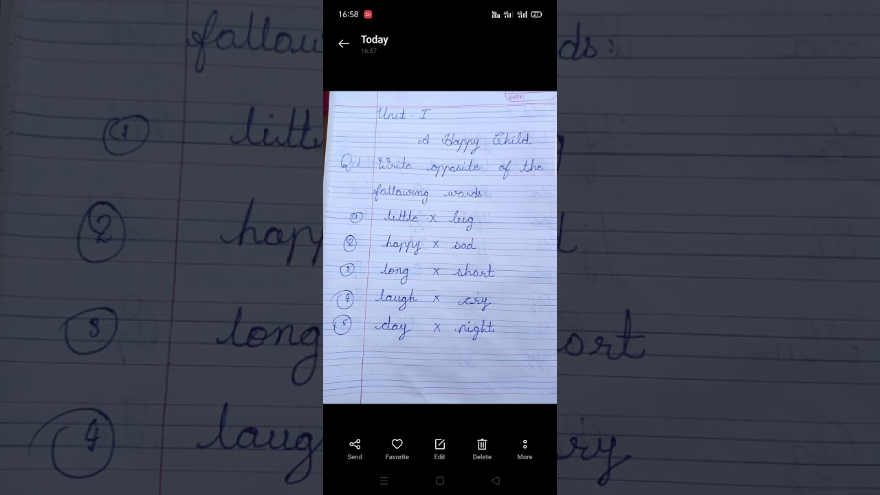 Std 1 Sub English introduction of opposite words YouTube