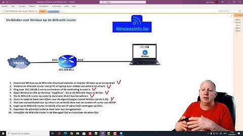 Login op de Mikrotik router met Winbox