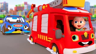 Wheels Go Round  Wheels On The Bus  911 Police Song | Super Sumo Nursery Rhymes & Kids Songs