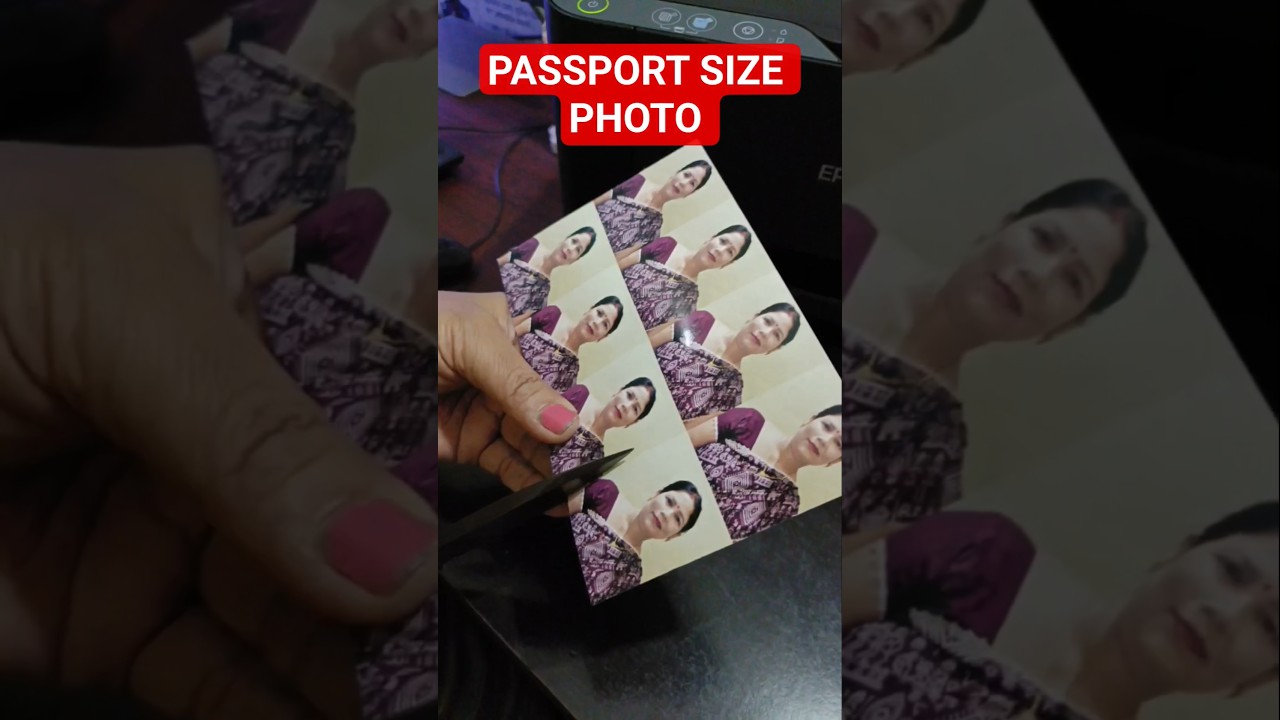 PASSPORT SIZE PHOTO PRINT KIJIYE KHUDSE APNA PRINTER MEN