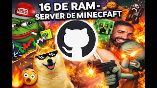 Server de Minecraft en Github - 16 GB de RAM y 4 Cores (ASMR)