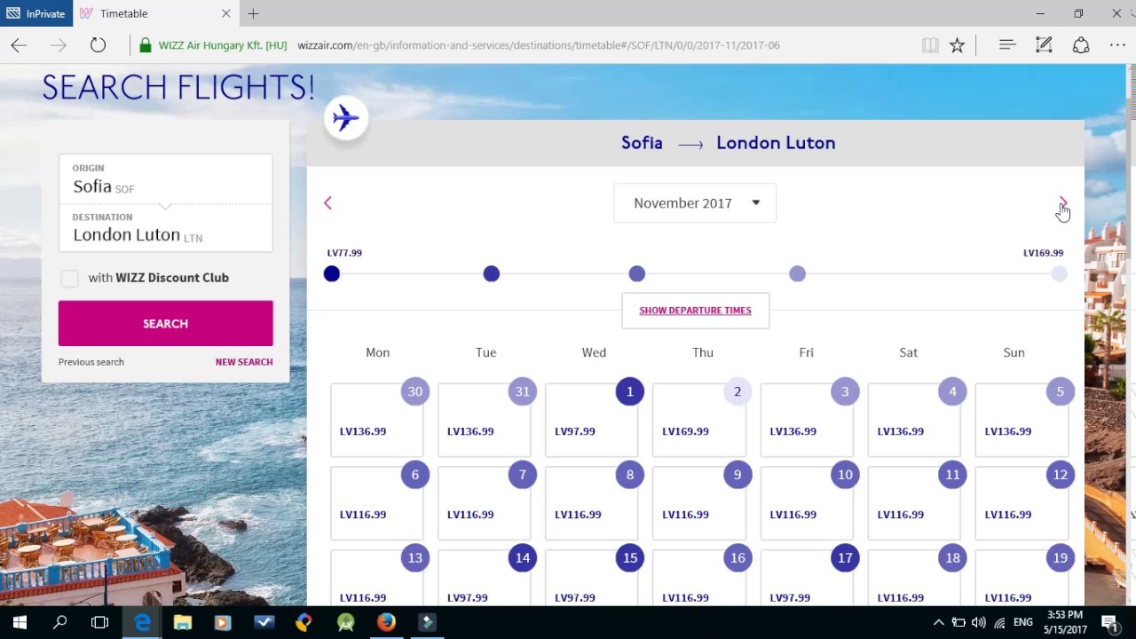 How to find and reserve a cheap flight tickets WizzAir Part 2 YouTube