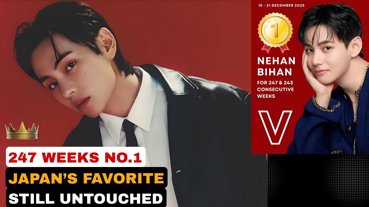 Это просто безумие!!! Тэхён доминировал в Японии 247 недель подряд.