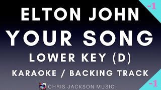 Video thumbnail of "Your Song - Elton John / Boyce Avenue Lower Backing Track / Karaoke / Piano Instrumental"