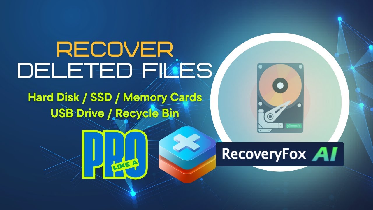 How To Recover Deleted Data With RecoveryFox AI || AI Based Data ...