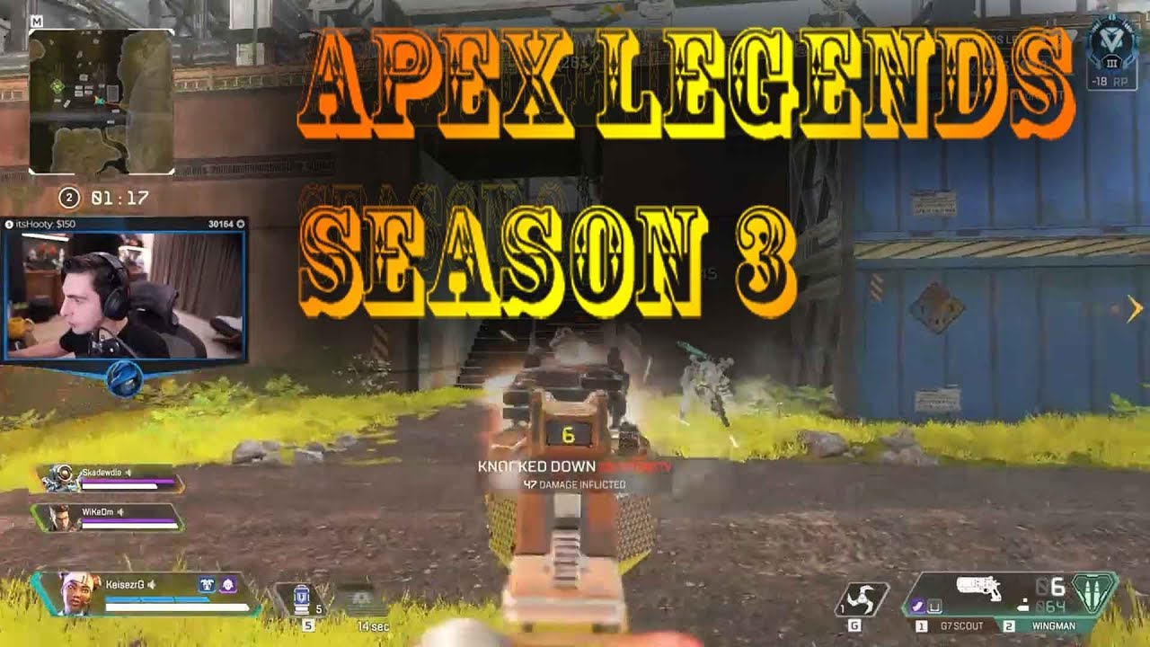Shroud's Apex Legends stream with FSR 3 enabled