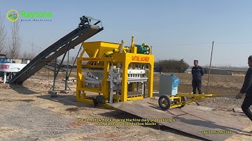 Full Testing Video of QT4-28 Semi Automatic Concrete Brick Making Machine#brickproductionline