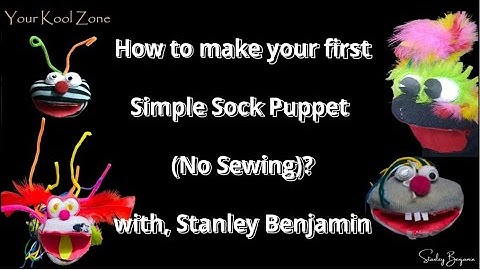How to make a Simple Sock Puppet // No Sewing // Stanley Benjamin