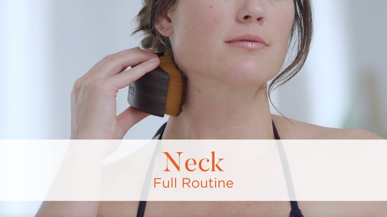 The Lymphatic Brush by Cecily Braden: Full Neck Routine - YouTube